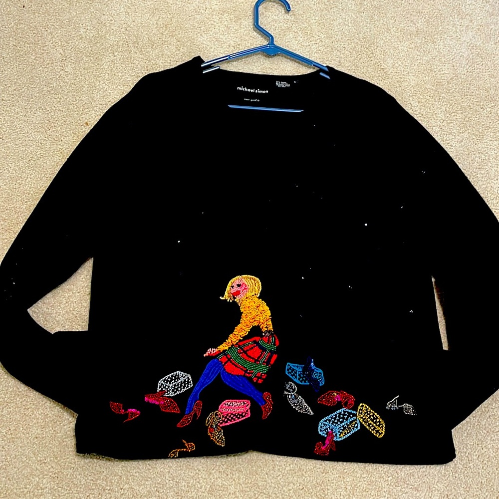 Michael Simon large Shoe lover cardigan Large
